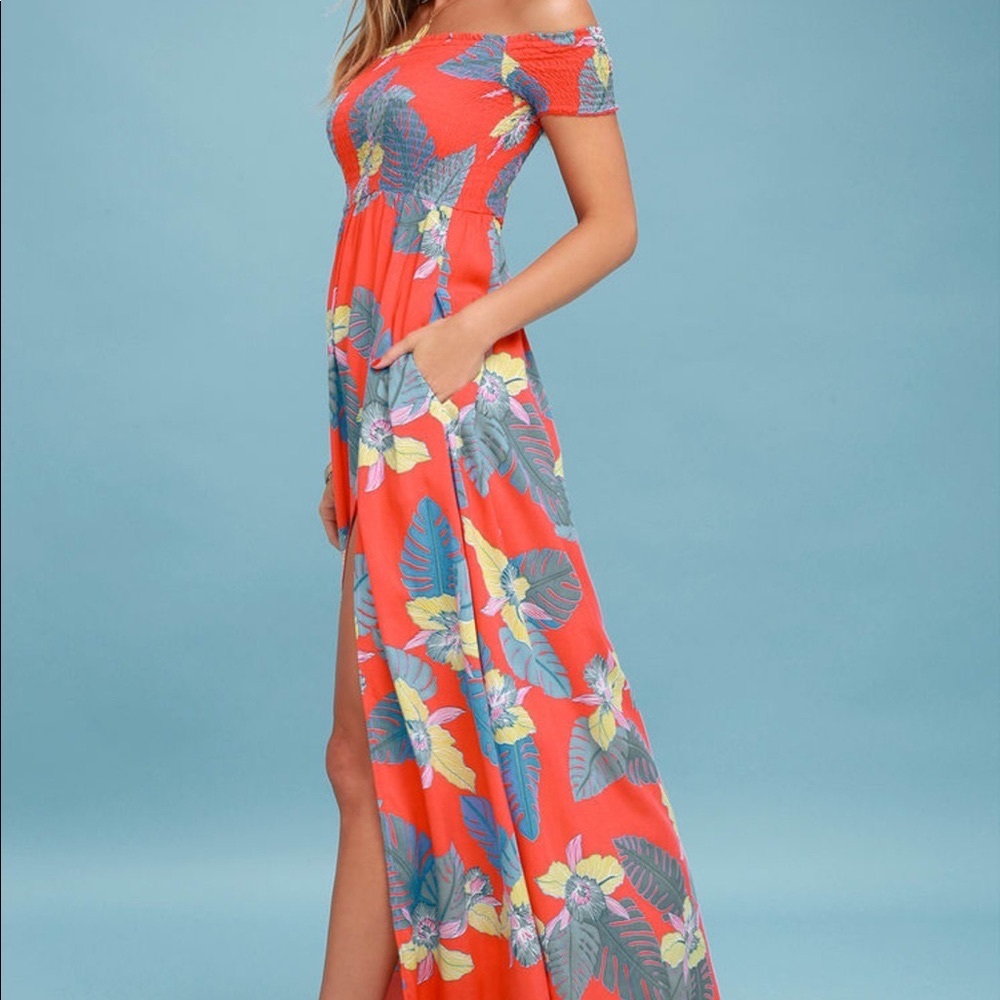 Floral print maxi dress